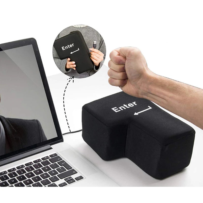 Big USB Enter Key Stress Button