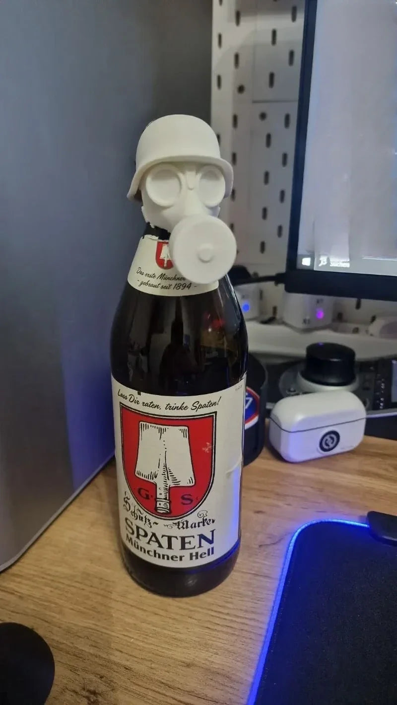 Gas Mask Beer Cap