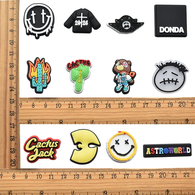 Hip Hop Jibbitz Shoe Charms Set (17pcs)