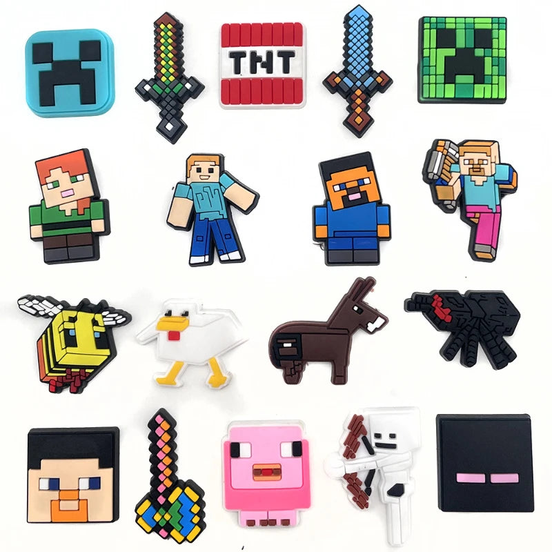 Minecraft Shoe Charms Set - (18pcs)