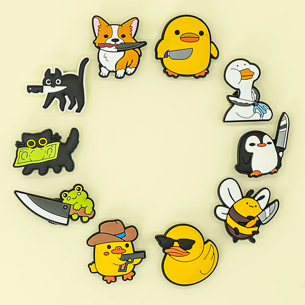 Animal Gang Shoe Charms Set (10pcs)
