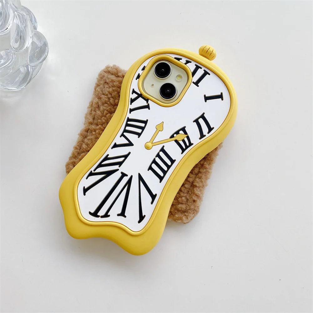 Melting Clock 3D Phone Case
