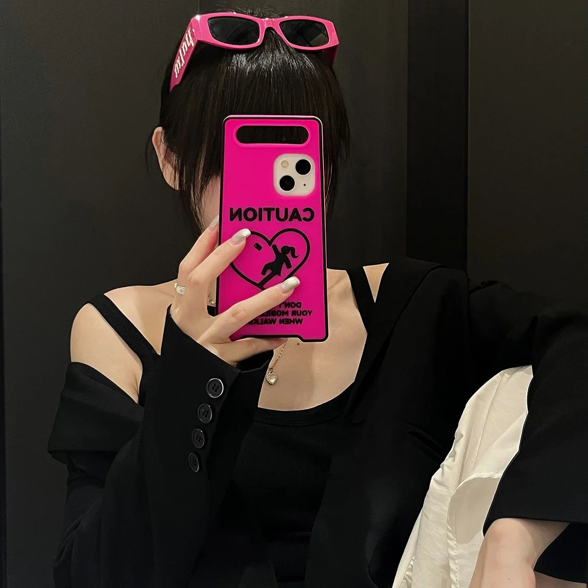 Phone Case Warning: Don’t Look at Your Phone While Walking
