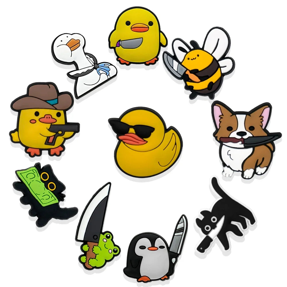 Animal Gang Shoe Charms Set (10pcs)