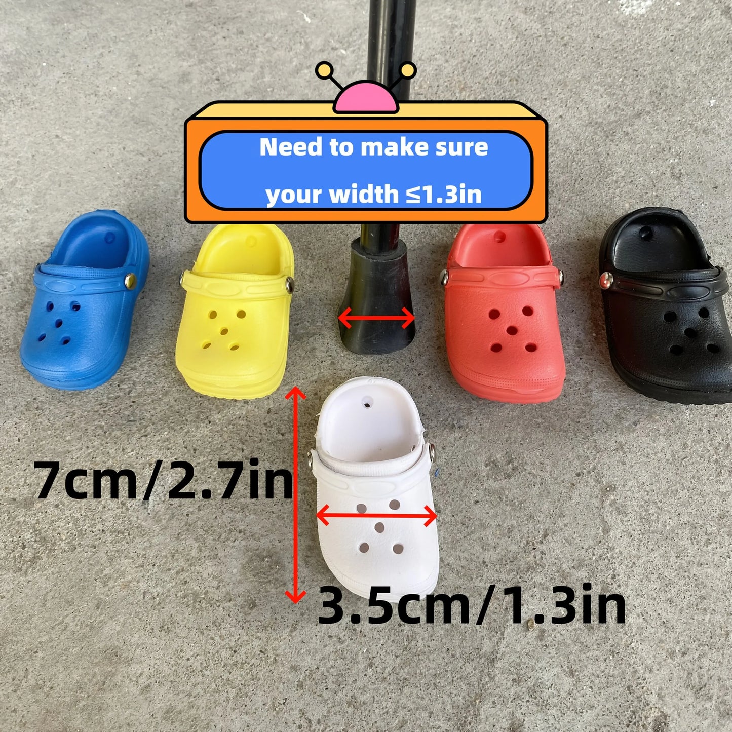 Mini Croc Shoe for Motorcycle Kickstand
