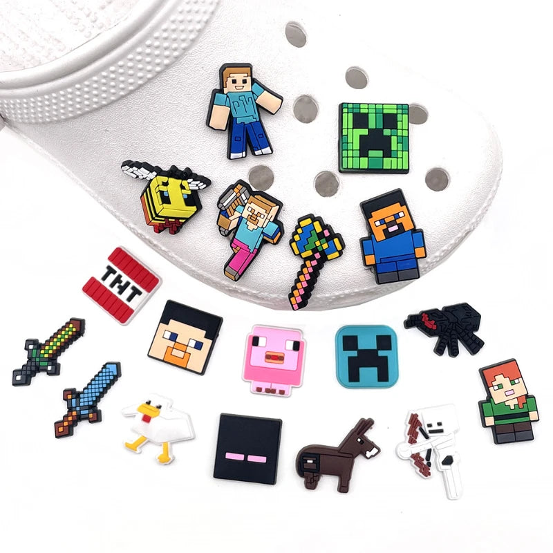 Minecraft Shoe Charms Set - (18pcs)