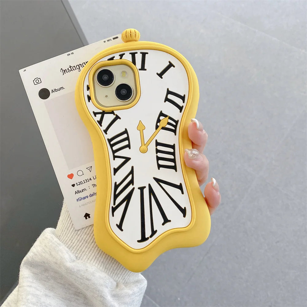 Melting Clock 3D Phone Case
