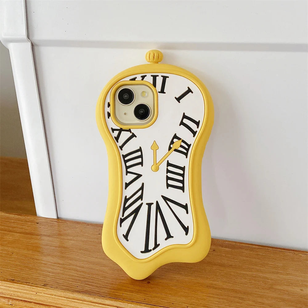 Melting Clock 3D Phone Case