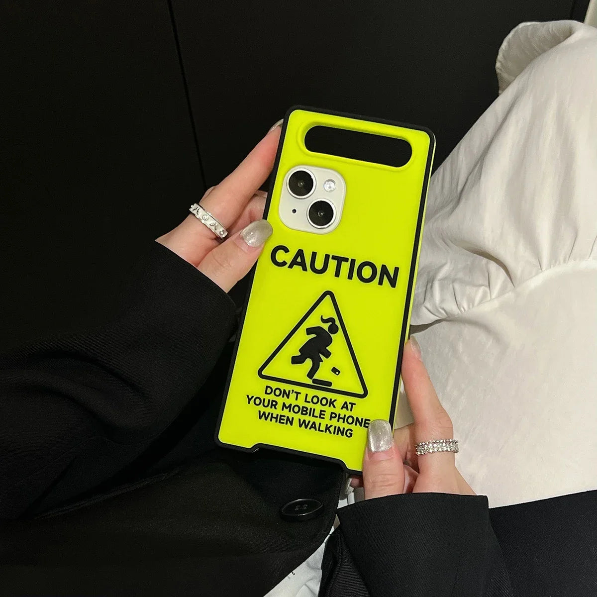 Phone Case Warning: Don’t Look at Your Phone While Walking
