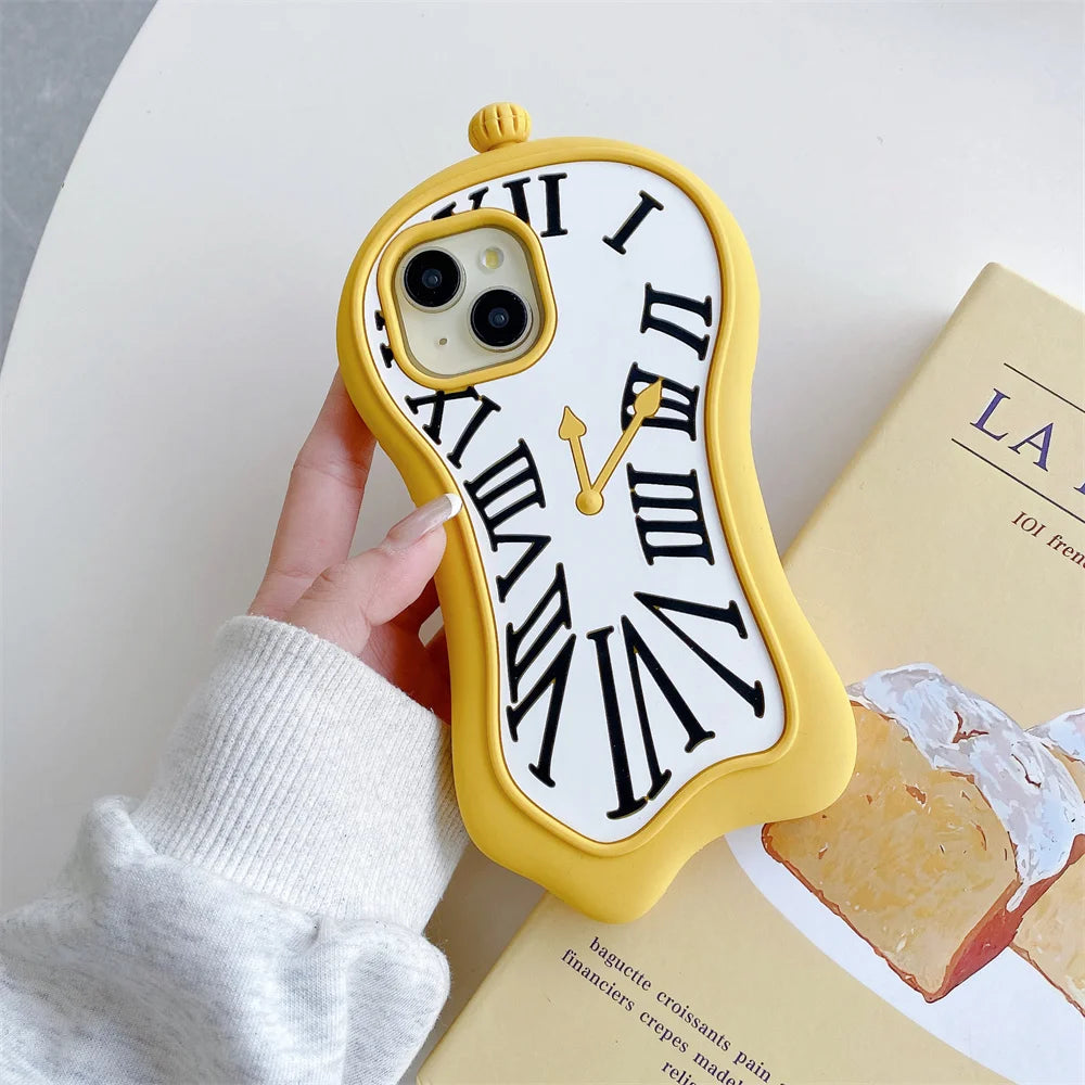 Melting Clock 3D Phone Case