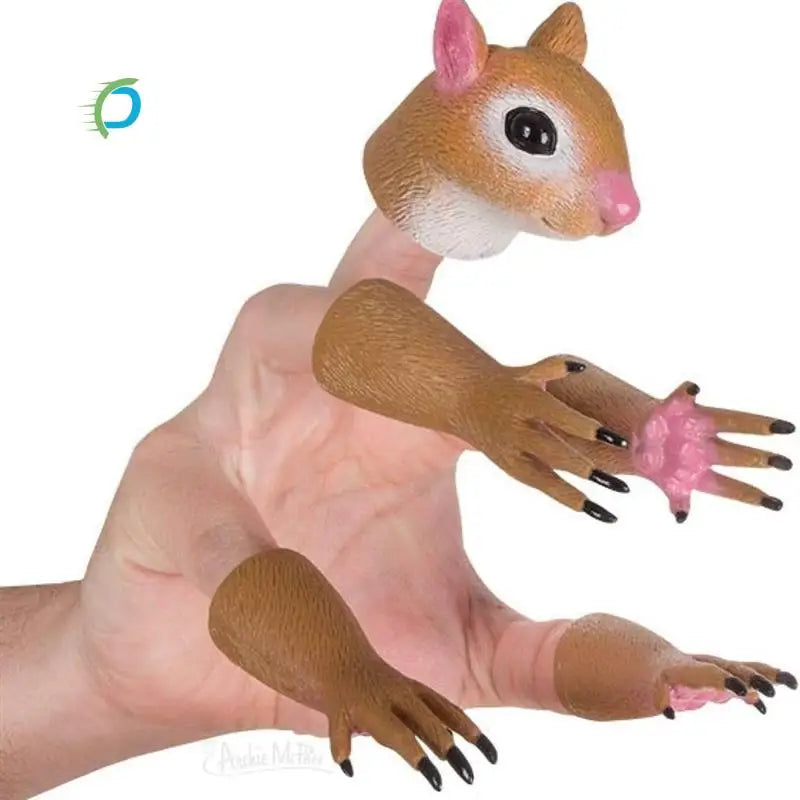 Nutty Squirrel Finger Puppets