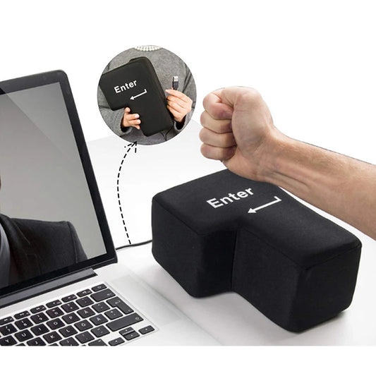 Big USB Enter Key Stress Button