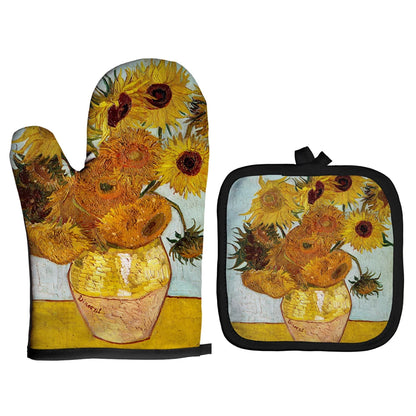 Van Gogh Style Oven Mitts