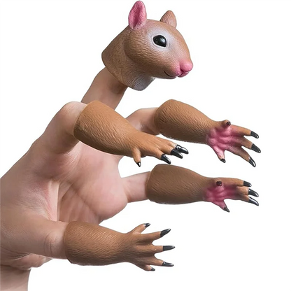 Nutty Squirrel Finger Puppets