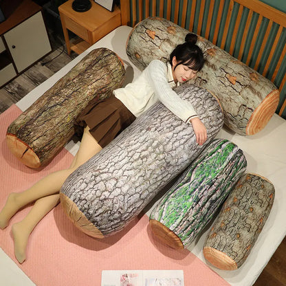 Wood Stump Plush Pillow