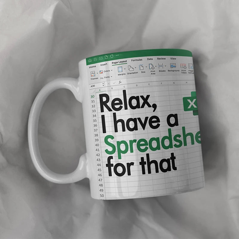Excel Pattern Coffee Mug