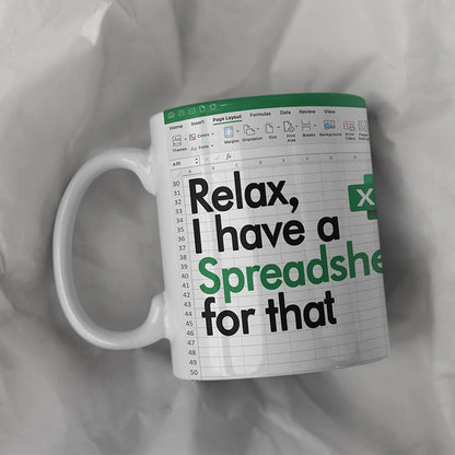 Excel Pattern Coffee Mug