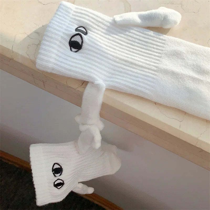 Magnetic Hands Cartoon Couple Socks