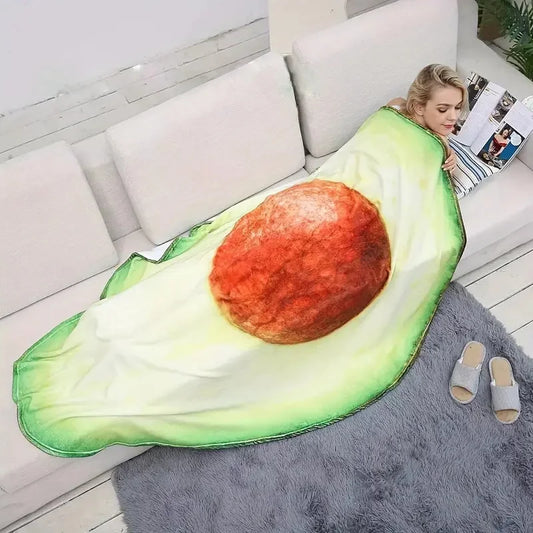 Fluffy Avocado Blanket