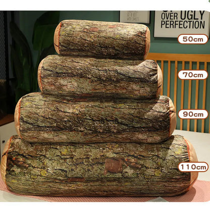 Wood Stump Plush Pillow