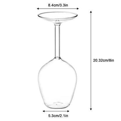 Upside Down VVine Glass