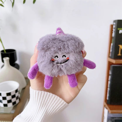 Cute Cartoon Fur Earphone Case