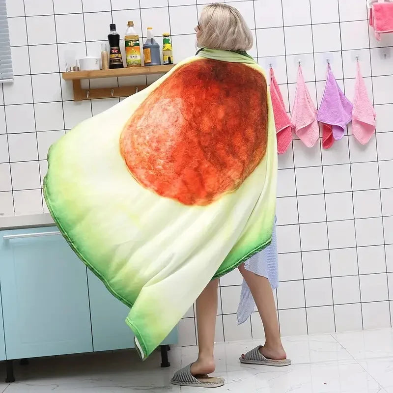 Fluffy Avocado Blanket