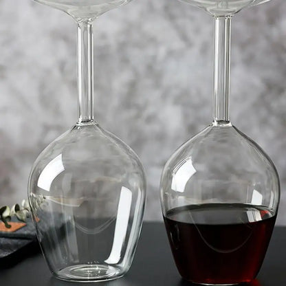Upside Down VVine Glass