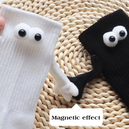Magnetic Hands Cartoon Couple Socks