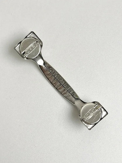 Metal Door Handle Brooch