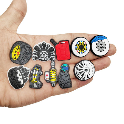 Car Tuning Shoe Charms Set (18pcs)