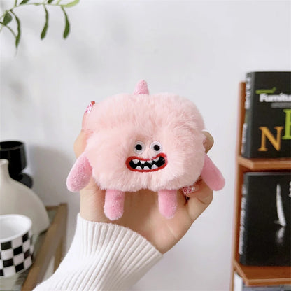 Cute Cartoon Fur Earphone Case