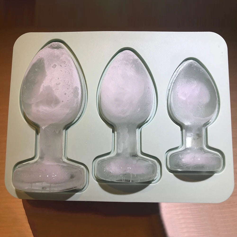 Prank Peach Plug Ice Cube Mold