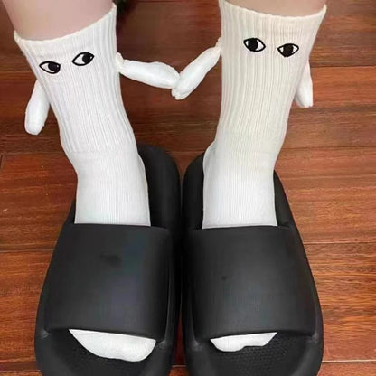 Magnetic Hands Cartoon Couple Socks