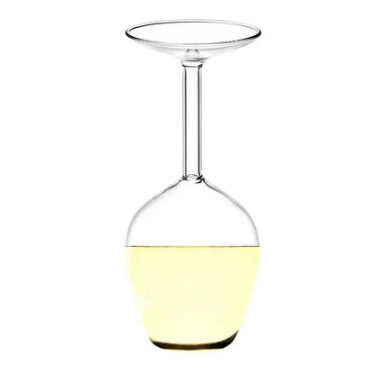 Upside Down VVine Glass