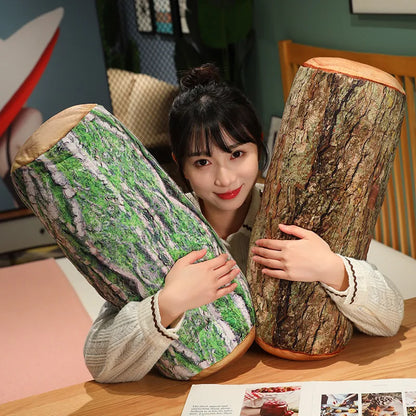 Wood Stump Plush Pillow