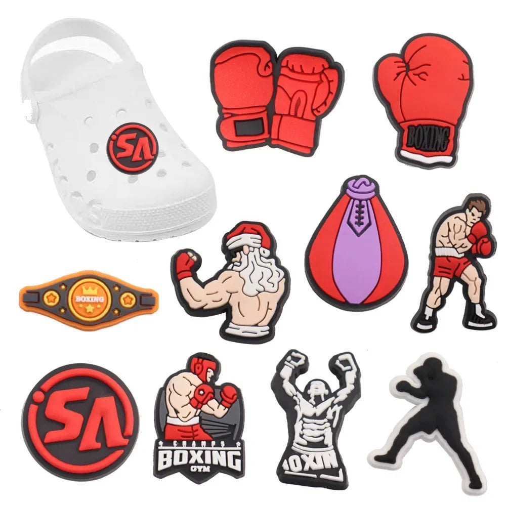 Boxing Shoe Charms Set (10pcs)