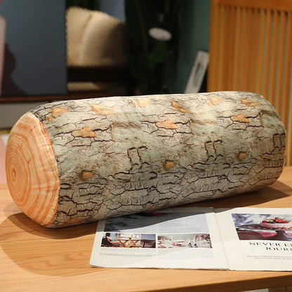 Wood Stump Plush Pillow