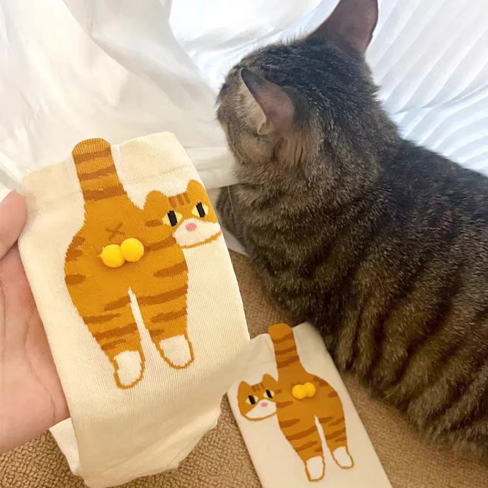 Balls-Out Cat Socks
