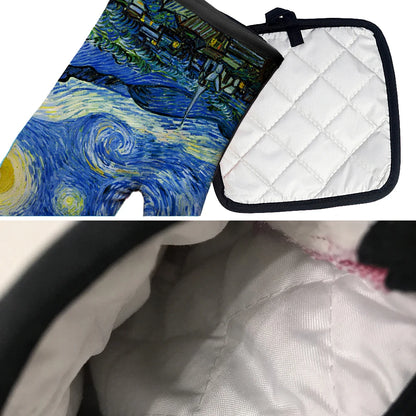 Van Gogh Style Oven Mitts