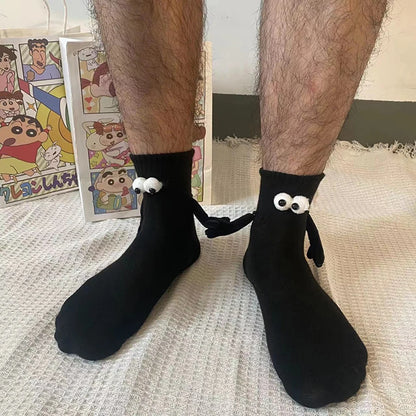 Magnetic Hands Cartoon Couple Socks