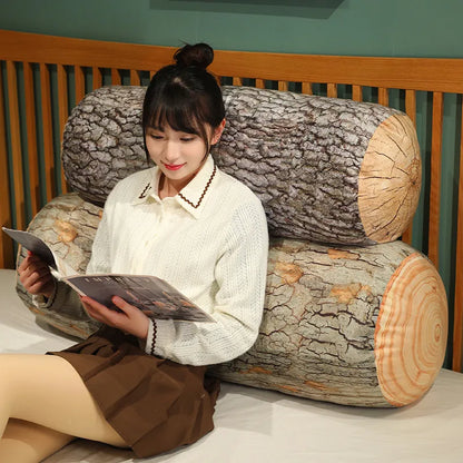 Wood Stump Plush Pillow