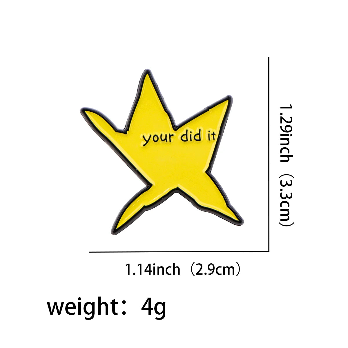 “You Did It” Star Enamel Pin