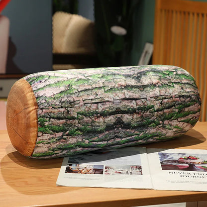 Wood Stump Plush Pillow