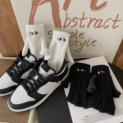 Magnetic Hands Cartoon Couple Socks