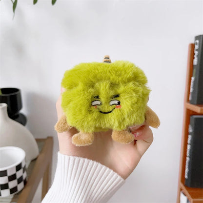 Cute Cartoon Fur Earphone Case