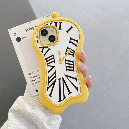 Melting Clock 3D Phone Case