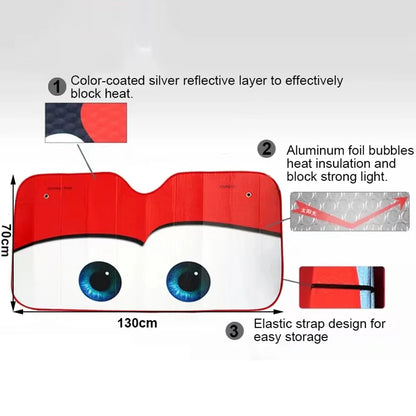 Cars Eyes McQueen Solar Sunshade