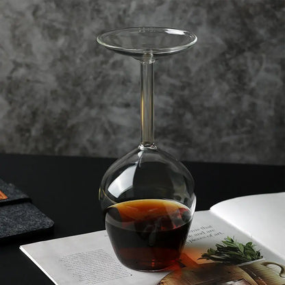 Upside Down VVine Glass