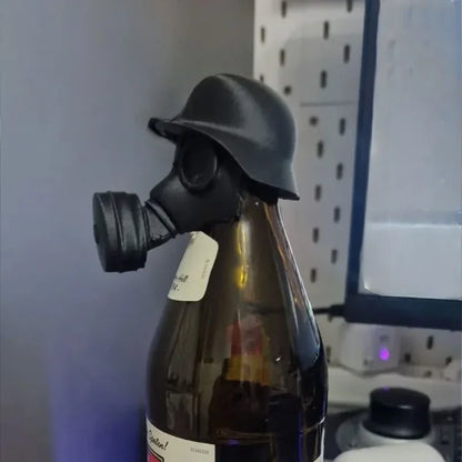 Gas Mask Beer Cap